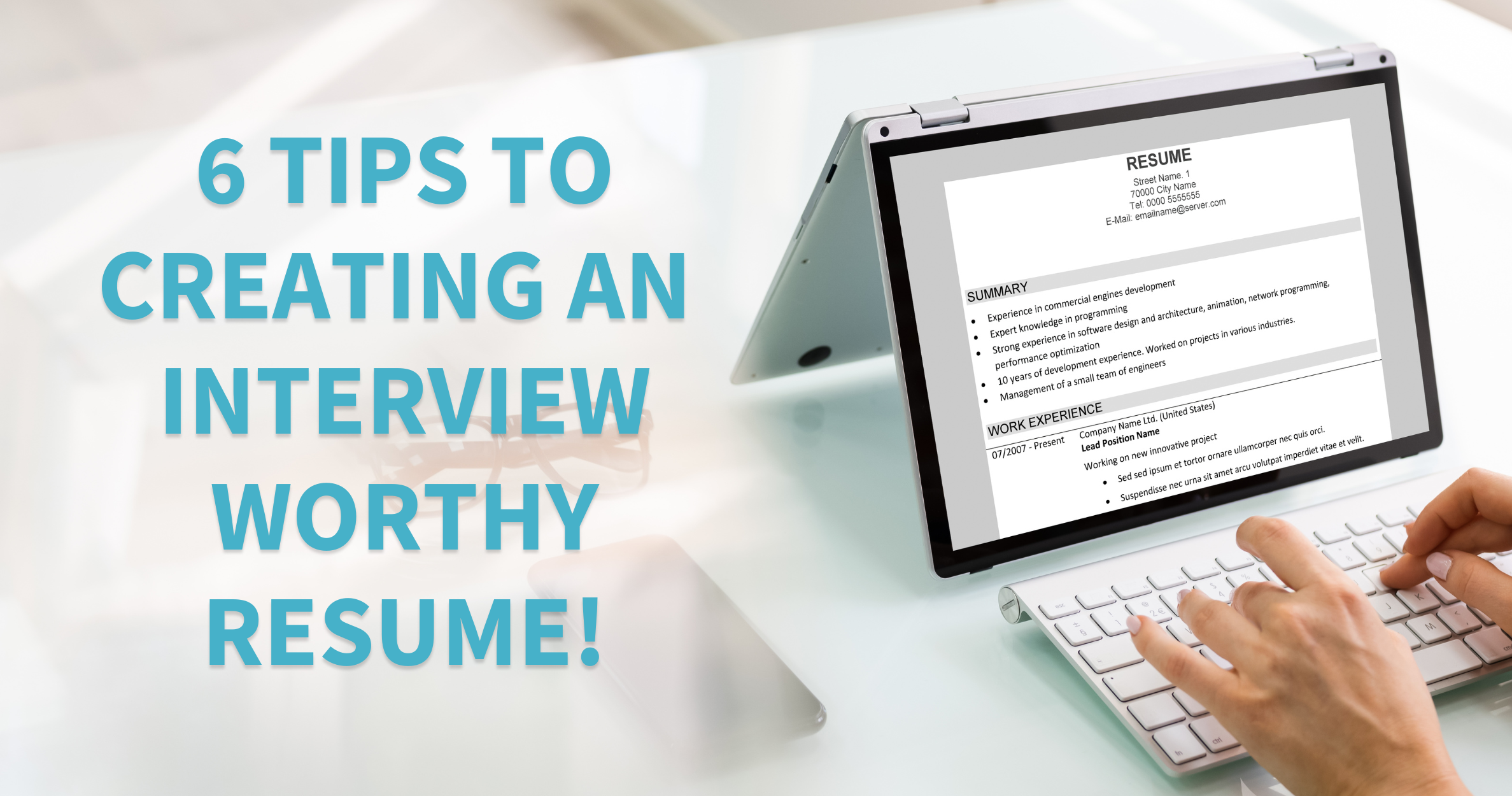 create and interview worthy resume