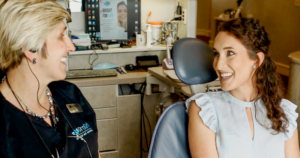 dentist with patient