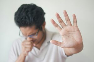 patient coughing