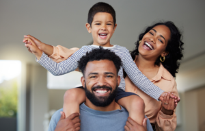 smiling family